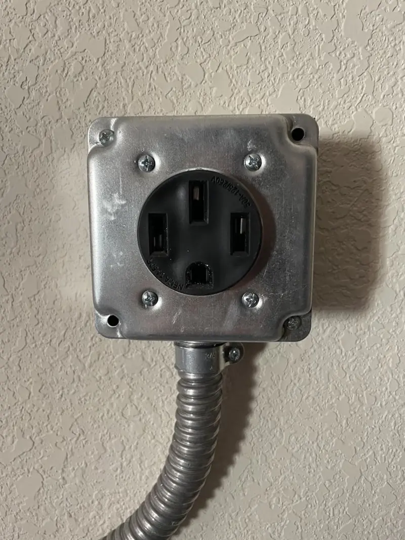 NEMA 14-50 outlet installed for Smart Home Electrical in Theodore